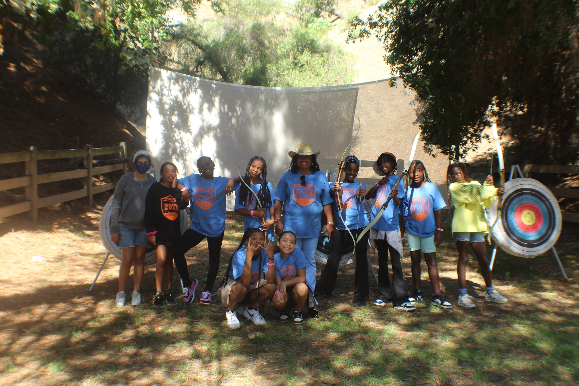 Councilwoman Hutt with Camp Attendees 